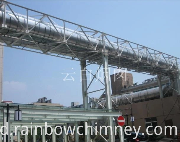 double wall insulated boiler chimney 